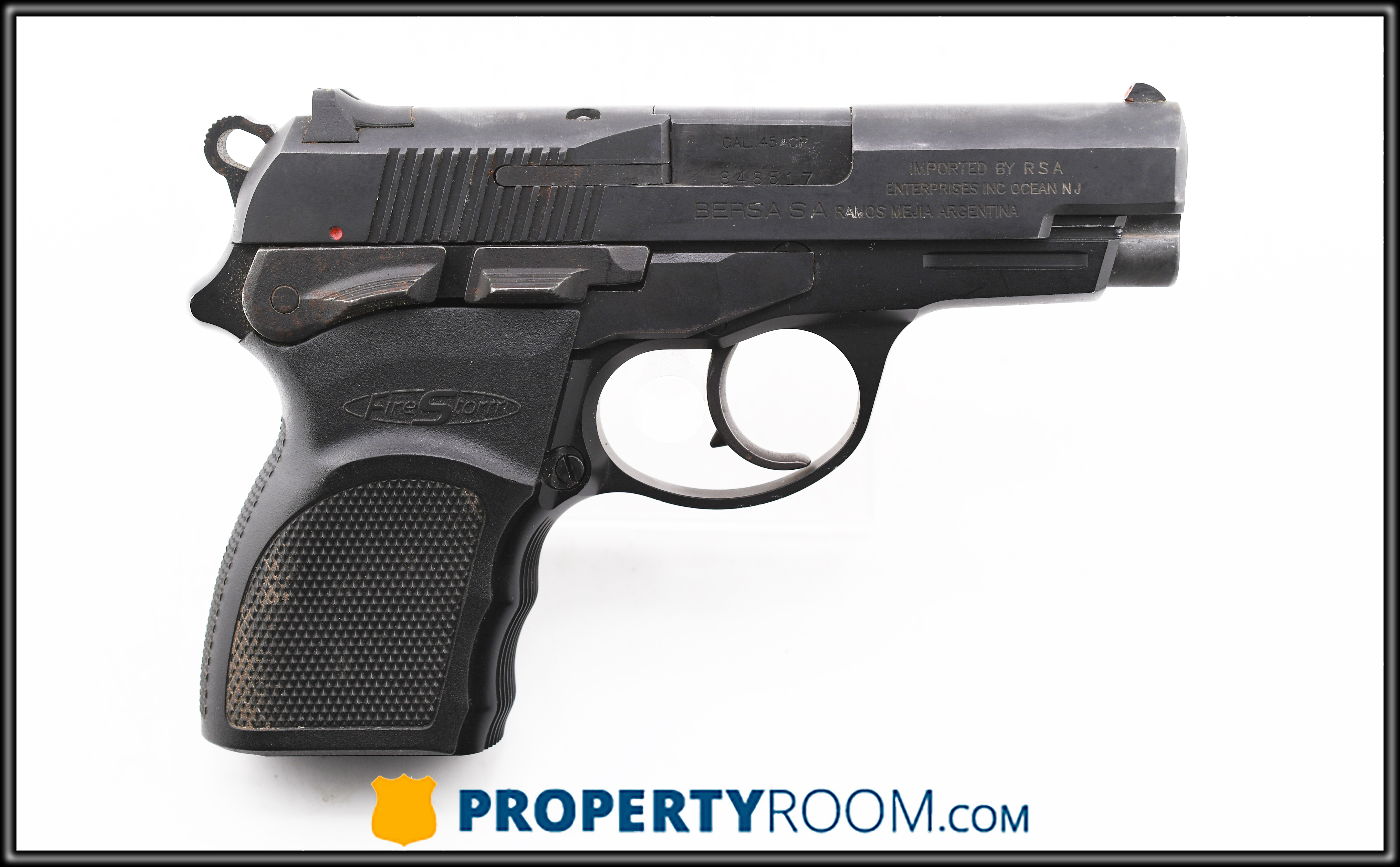 BERSA MINI45 FIRE STORM 45 ACP (Auction ID: 19176717, End Time : Dec ...