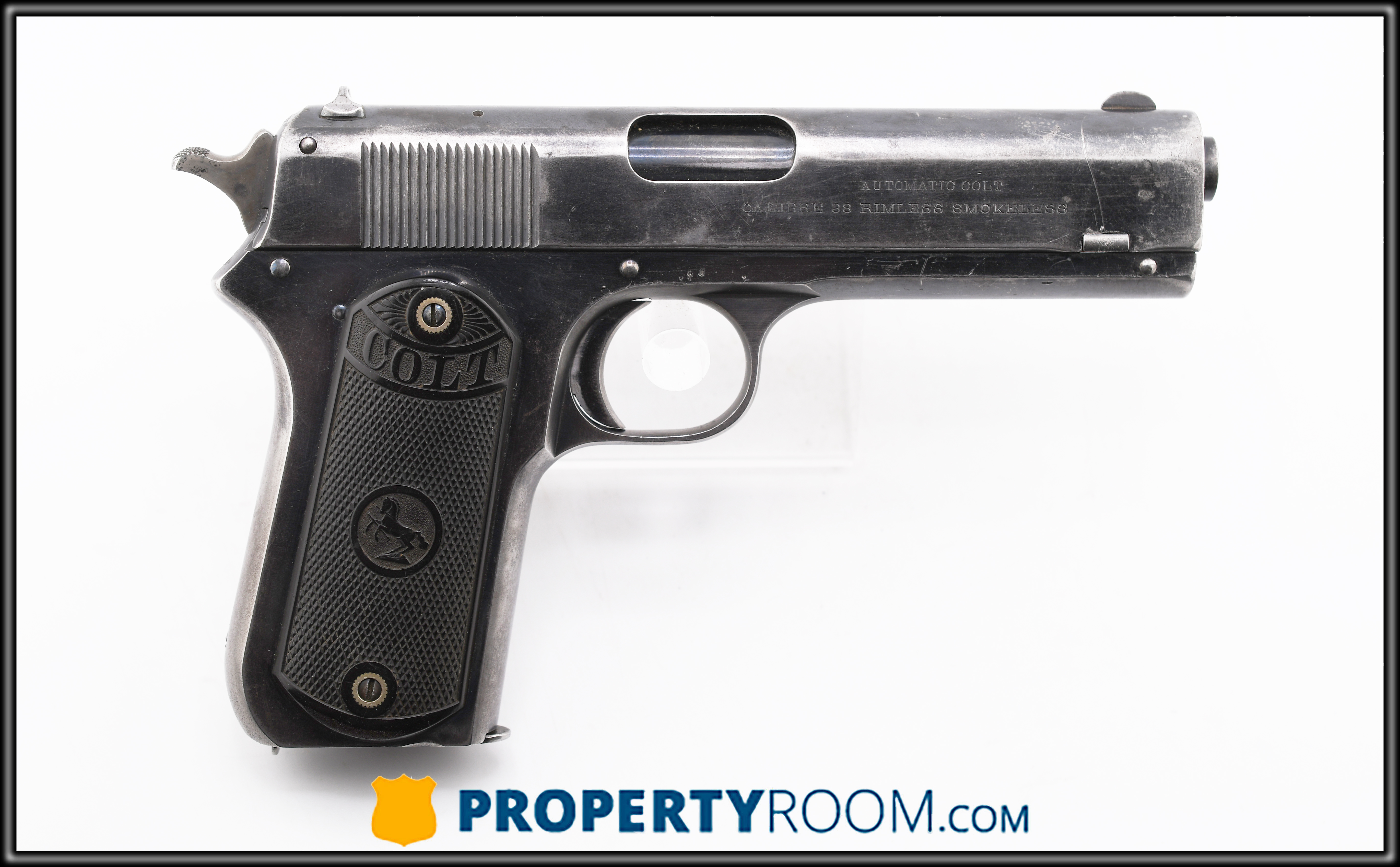 COLT AUTOMATIC COLT 38 RIMLESS SMOKELESS (Auction ID: 19125654, End ...