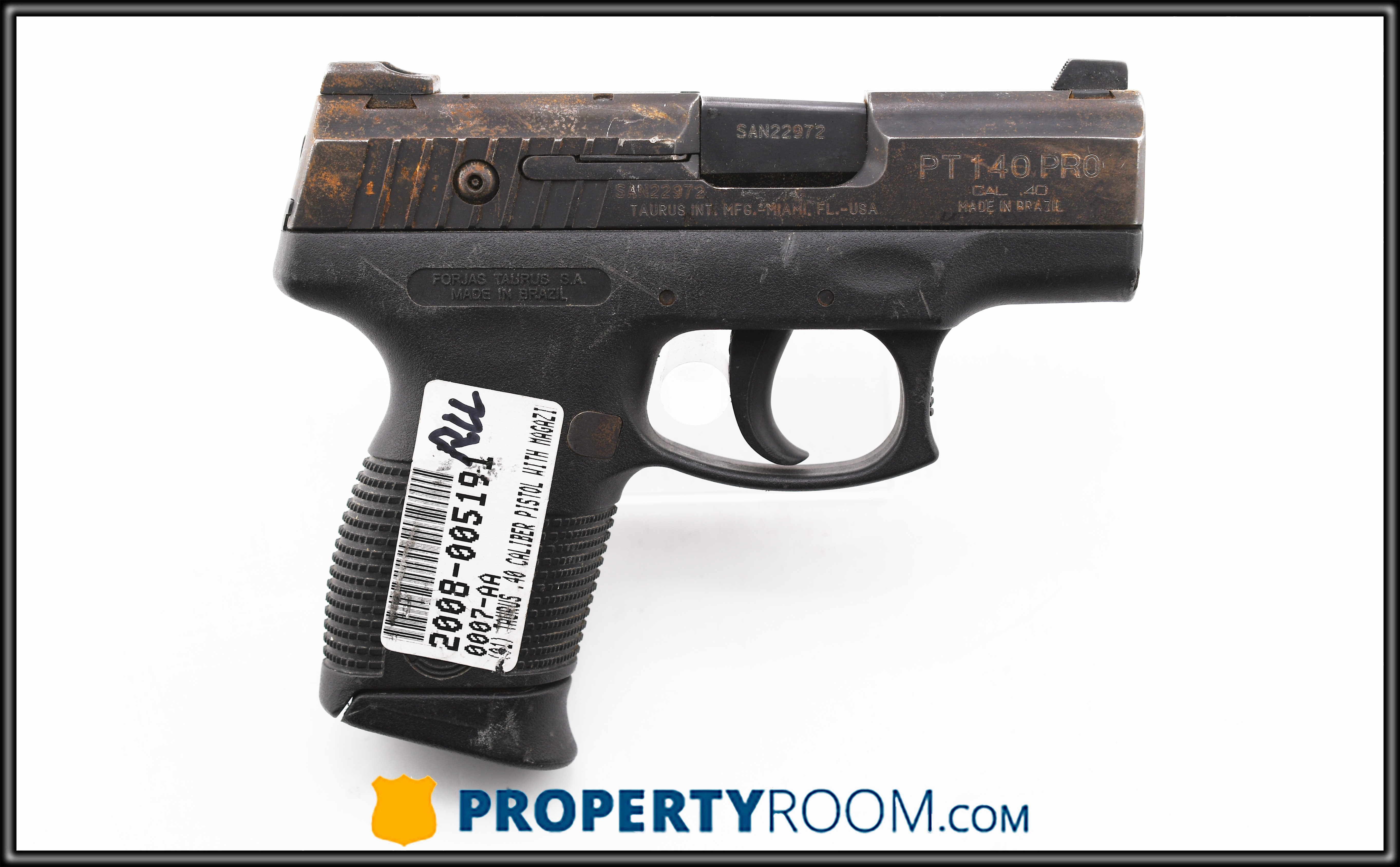 TAURUS PT140 PRO 40 S&W (Auction ID: 19180935, End Time : Jan. 20, 2026 ...